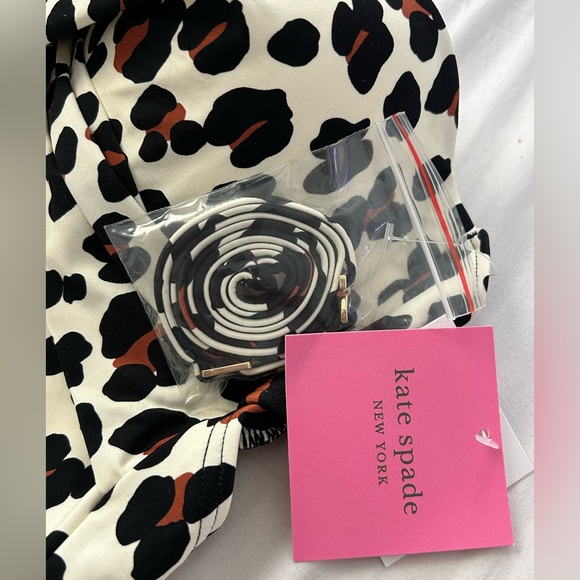 NWT Kate Spade New York ANIMAL PRINT Bandeau One-Piece Swimsuit - Picture 5 of 6